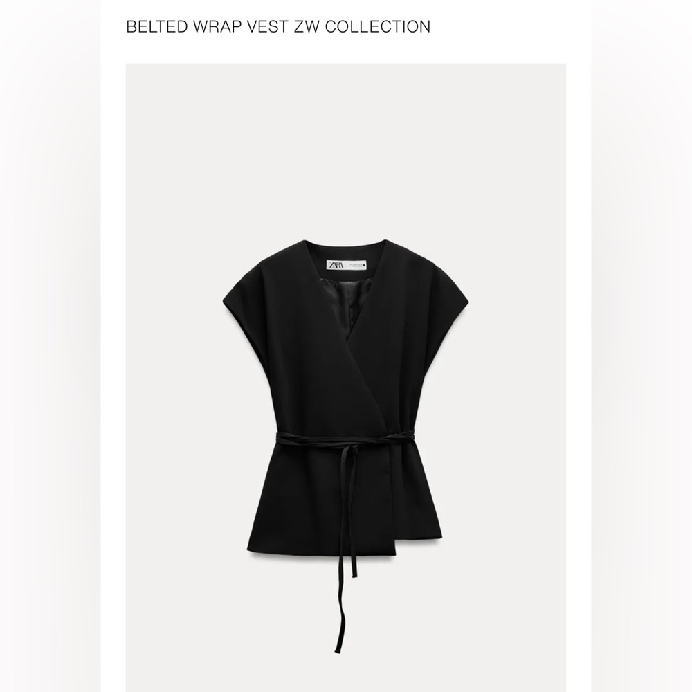 Zara Belted Wrap Vest